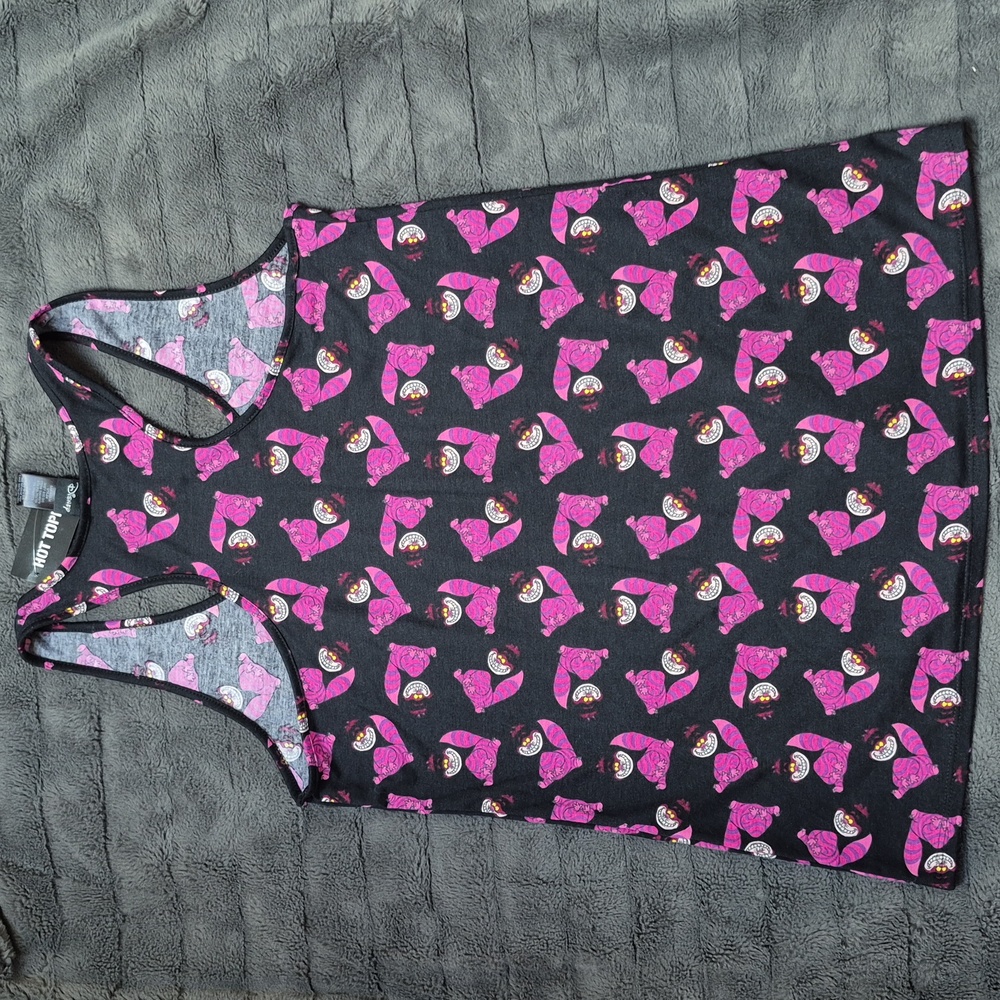 Cheshire Cat From Alice In Wonderland Printed Tank Top Size Large New With Tags - Picture 8 of 10